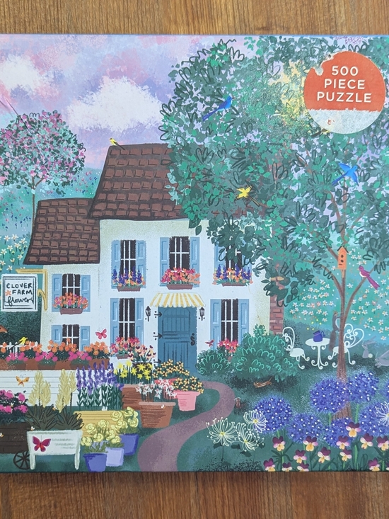 Galison Other - Galison Clover Farm Flowers 500-Piece Puzzle Floral Cottage Puzzle